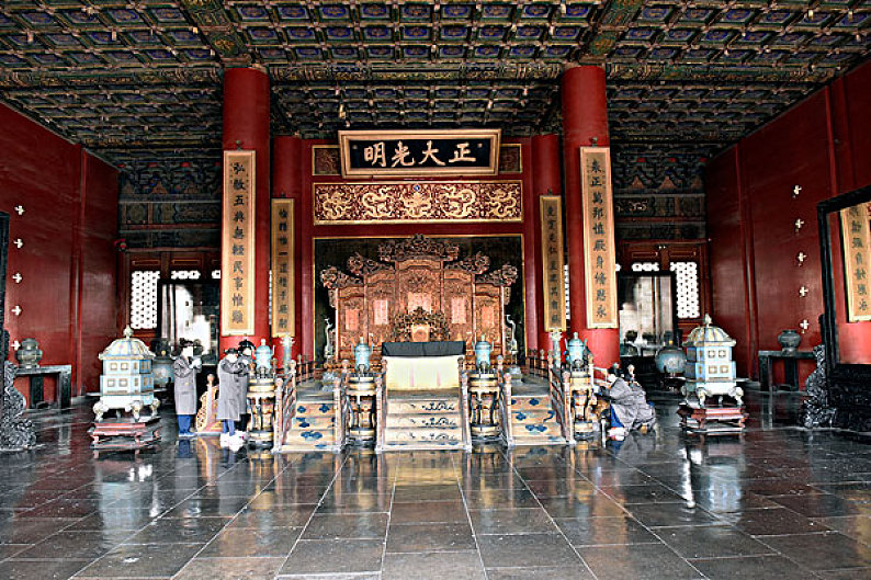 故宫乾清宫内景_高清图片_全景视觉