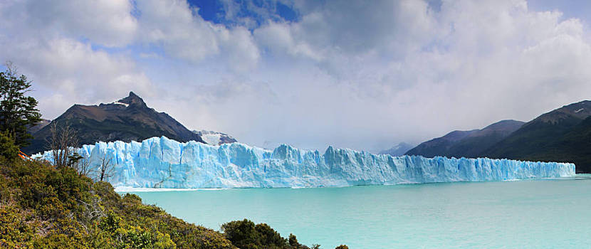 冰河,洛斯格拉希亚雷斯国家公园,西南方,圣克鲁斯省,阿根廷,一个,重要