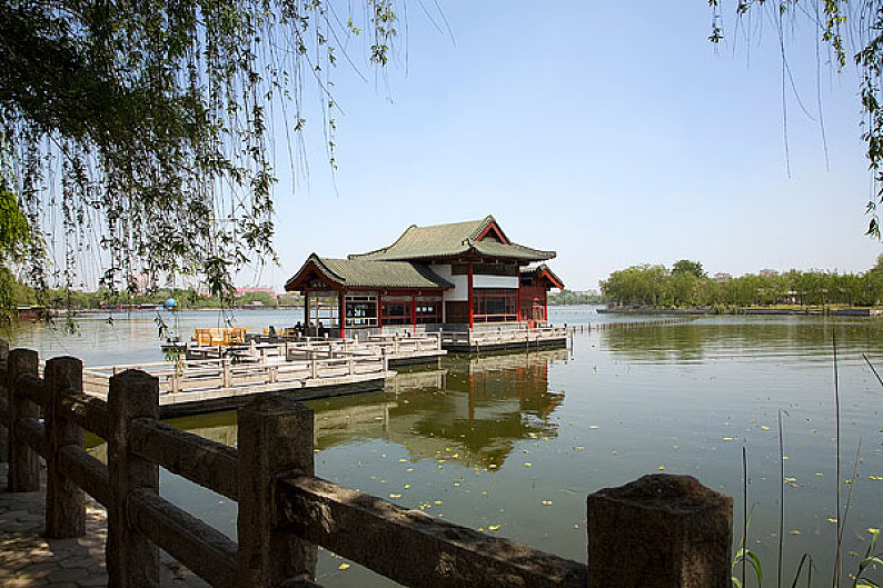 山东济南大明湖_高清图片_全景视觉
