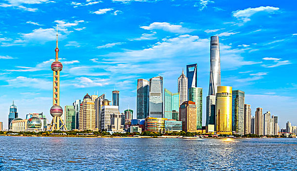 陆家嘴全景图片