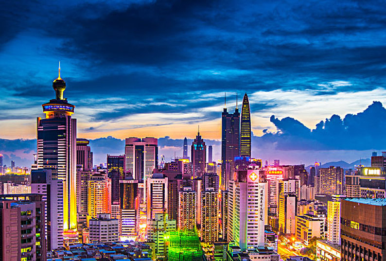 深圳夜景图片_深圳夜景高清图片_全景视觉