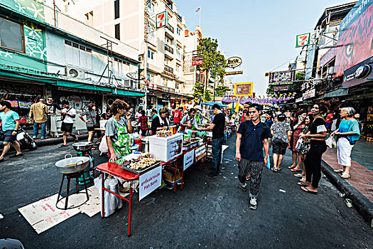 货摊,旅游,道路,曼谷,泰国,亚洲