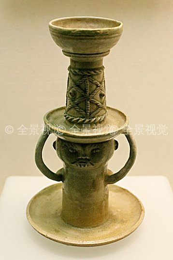 三国青瓷人顶灯_高清图片_全景视觉