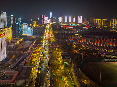 泉城济南夜景图片