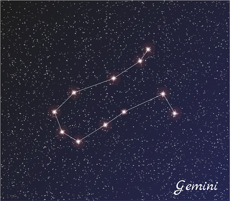 星座_双子座_星星_阴天_矢量_高清图片_全景视觉
