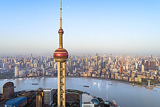 上海东方明珠电视塔特写
