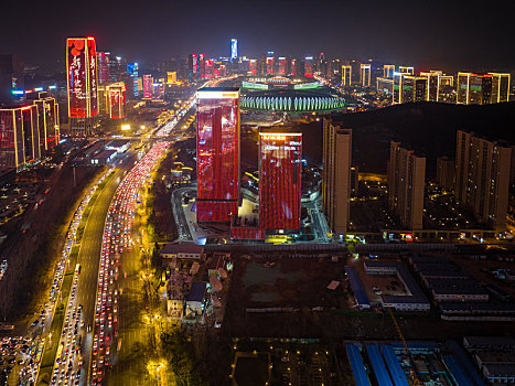 泉城济南夜景图片