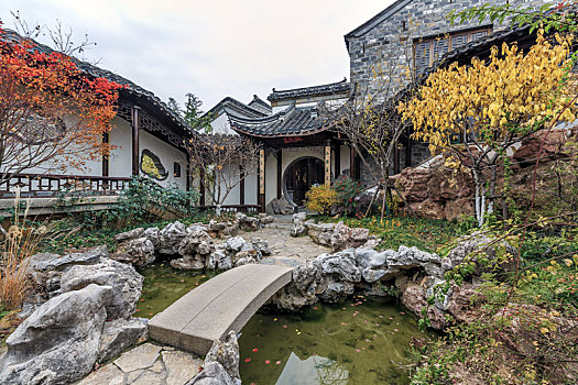 园林造景景观,南京市李渔居宅芥子园