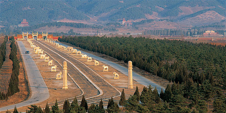 河北遵化清东陵孝陵神道_高清图片_全景视觉