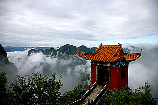 巫溪云台山云台钟楼与阁