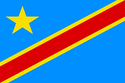 旗帜,刚果民主共和国,国旗,民主,共和国