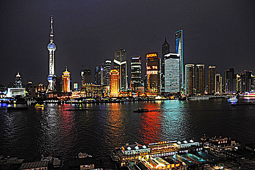 上海浦江两岸建筑图片
