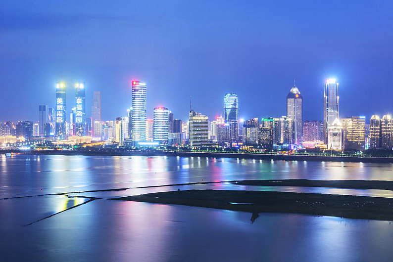 南昌红谷滩夜景_高清图片_全景视觉