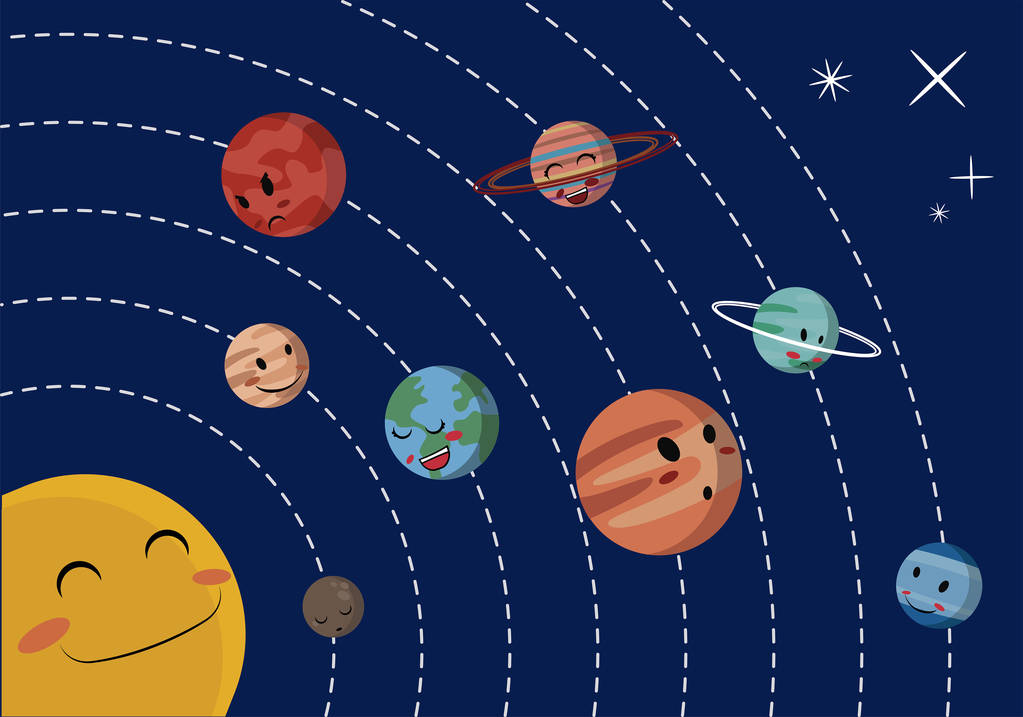 太阳系,插画