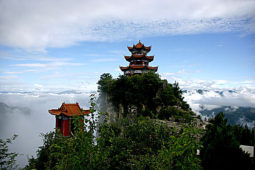 巫溪云台山云台钟楼与阁