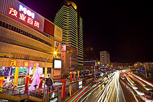 秦皇岛,城市,建筑,繁华,夜景,灯光,道路,亮化,商业