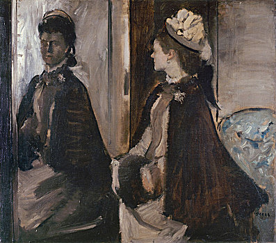 镜子,1875年,艺术家
