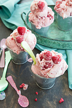 自制,树莓冰淇淋