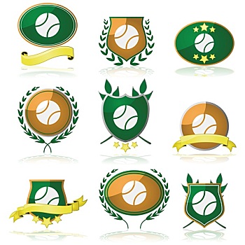 网球,徽章