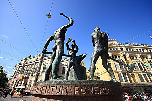 纪念建筑,赫尔辛基,芬兰,欧洲