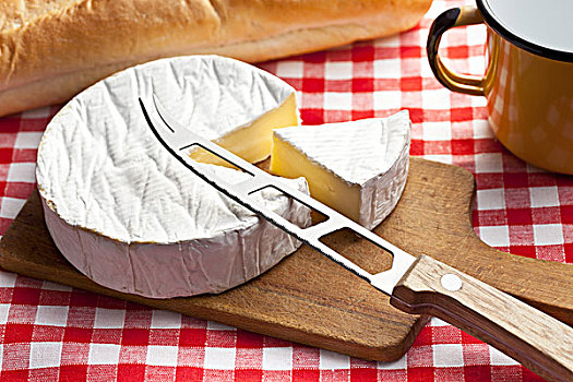 卡门贝软质乳酪,奶酪,厨房用桌