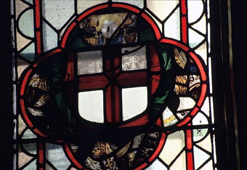 纹章,窗户,教堂,伦敦