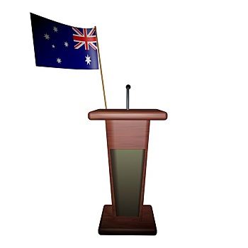 讲台,澳大利亚,旗帜