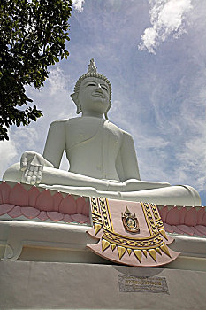 仰视,佛,庙宇,泰国