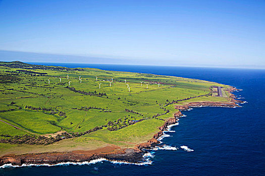 风车,北柯哈拉,夏威夷大岛,夏威夷