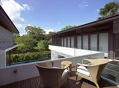 椅子,露台,私人住宅,新加坡