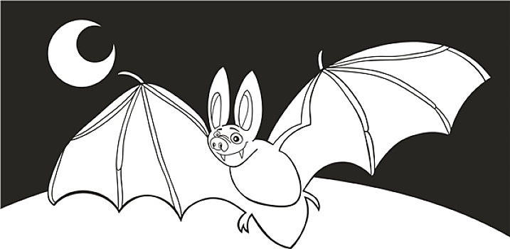 吸血鬼,蝙蝠,上色画册