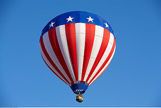 热气球,美国国旗,设计