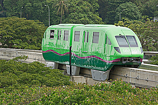 单轨铁路,圣淘沙,入口,新加坡