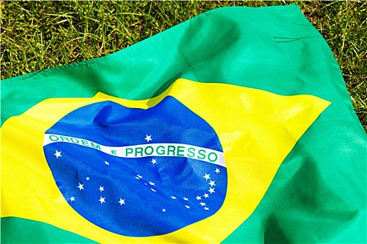 巴西,旗帜,绿色,玻璃