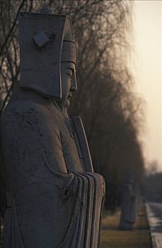 雕塑,明代,墓穴,北方,北京,中国