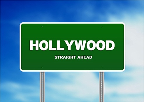 好莱坞,公路,标识