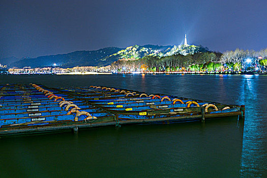 杭州西湖夜景