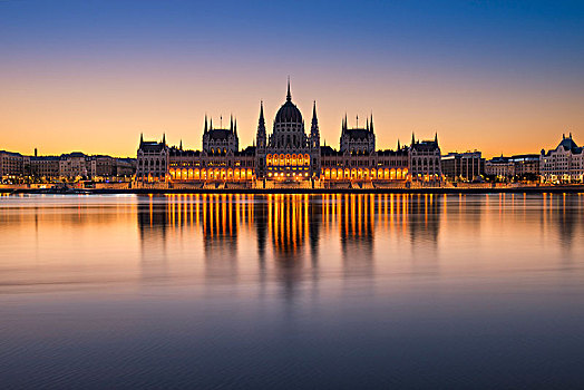 日出,国会大厦,布达佩斯,匈牙利