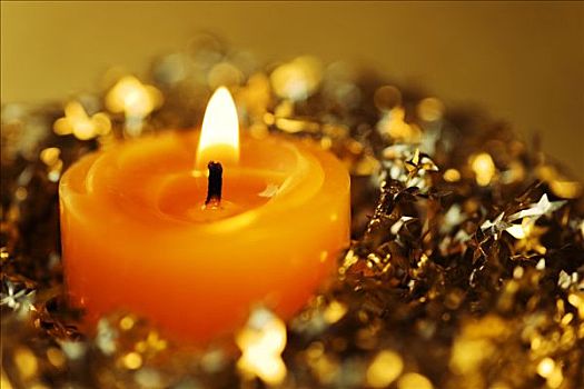 橙色,燃烧,蜡烛