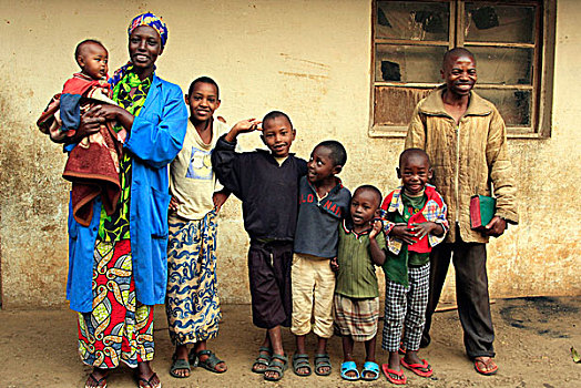 幸福之家,乡村,国家公园,卢旺达