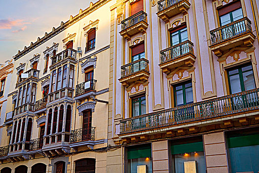 萨莫拉,圣克拉拉,街道,建筑,西班牙,现代主义