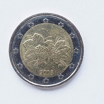 芬兰,2欧元,硬币