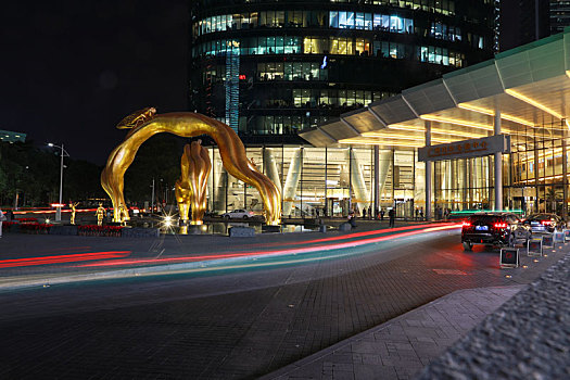 广州地标国际金融中心夜景