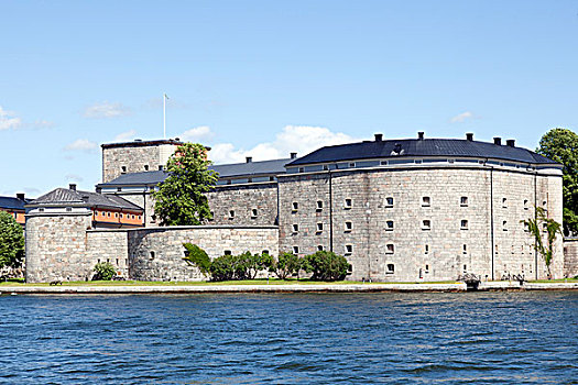 瓦克斯霍尔姆,要塞,靠近,斯德哥尔摩群岛,斯德哥尔摩,斯德哥尔摩县,瑞典,欧洲