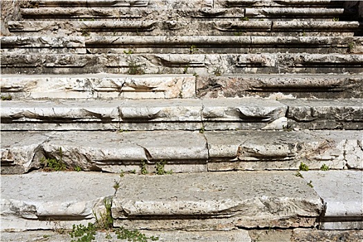 风化,古老,罗马,楼梯