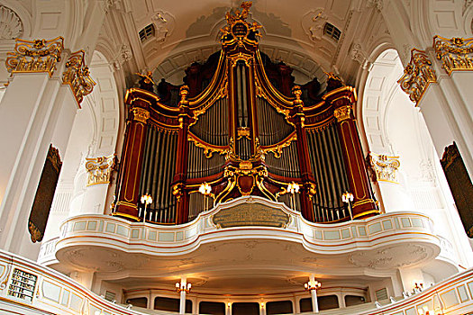 德国,汉堡市,教堂,琴乐器