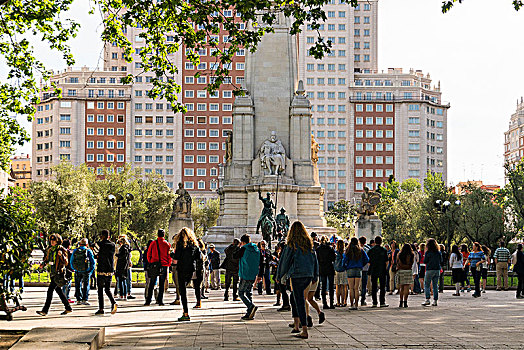 马德里,广场,纪念建筑,堂吉诃德,旅游
