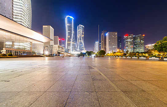 杭州钱江新城,城市夜景