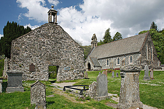 墓地,教区教堂,斯特灵,苏格兰