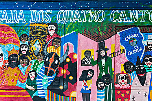 壁画,世界遗产,伯南布哥,巴西,大幅,尺寸